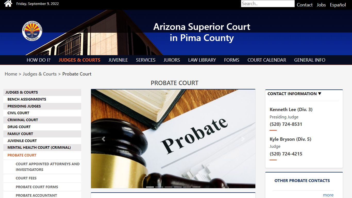 Probate Court - Pima County, Arizona